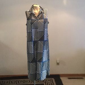 Jones New York sleeveless shirt dress size XL